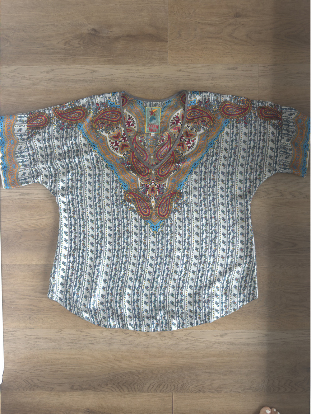 Johnny Was 100% Silk Tunic Top
